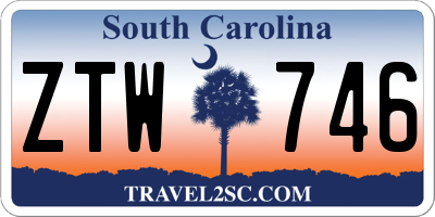 SC license plate ZTW746