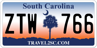 SC license plate ZTW766