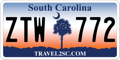 SC license plate ZTW772