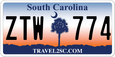SC license plate ZTW774
