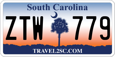 SC license plate ZTW779