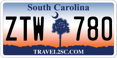 SC license plate ZTW780