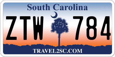 SC license plate ZTW784