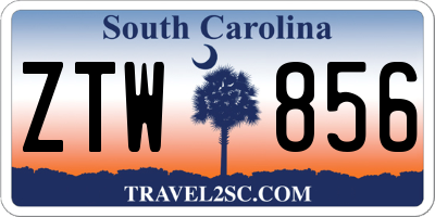 SC license plate ZTW856