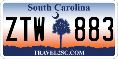 SC license plate ZTW883