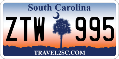 SC license plate ZTW995