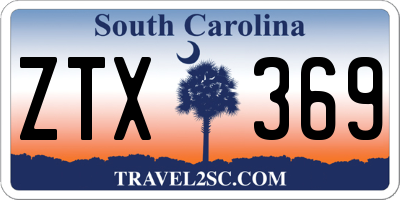SC license plate ZTX369