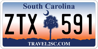 SC license plate ZTX591