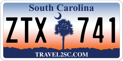 SC license plate ZTX741