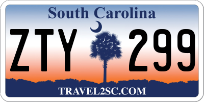 SC license plate ZTY299