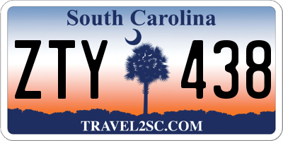 SC license plate ZTY438