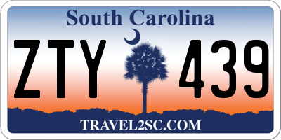 SC license plate ZTY439