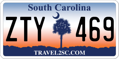 SC license plate ZTY469