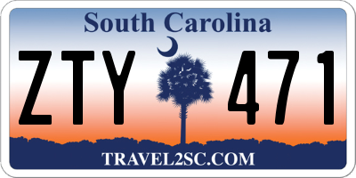 SC license plate ZTY471