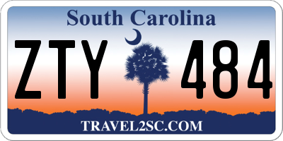 SC license plate ZTY484
