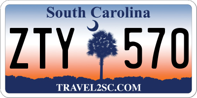 SC license plate ZTY570