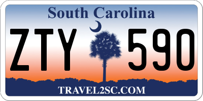 SC license plate ZTY590