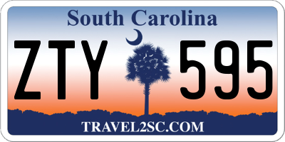 SC license plate ZTY595