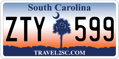 SC license plate ZTY599