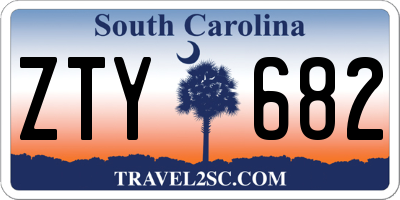 SC license plate ZTY682