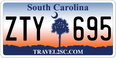SC license plate ZTY695
