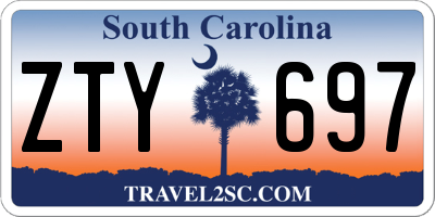 SC license plate ZTY697