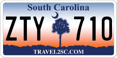 SC license plate ZTY710