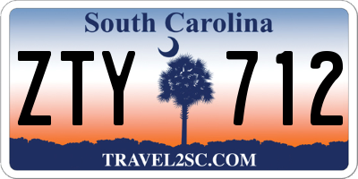 SC license plate ZTY712