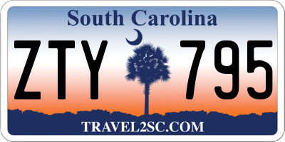 SC license plate ZTY795