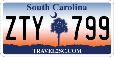 SC license plate ZTY799