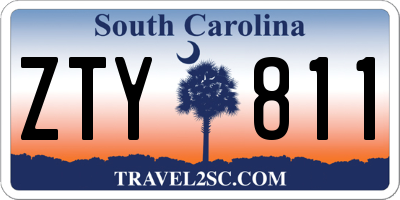 SC license plate ZTY811