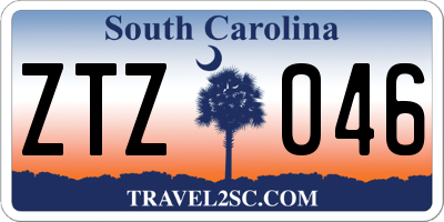 SC license plate ZTZ046