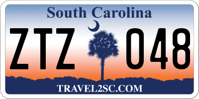 SC license plate ZTZ048
