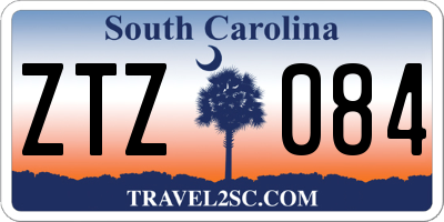SC license plate ZTZ084