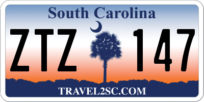 SC license plate ZTZ147