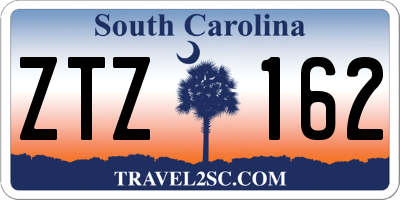 SC license plate ZTZ162