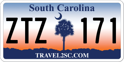 SC license plate ZTZ171
