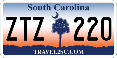 SC license plate ZTZ220