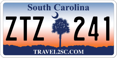 SC license plate ZTZ241