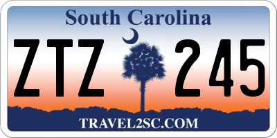 SC license plate ZTZ245