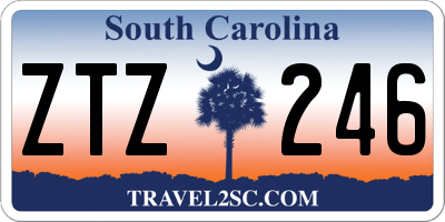 SC license plate ZTZ246