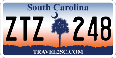SC license plate ZTZ248