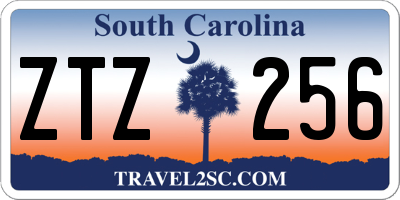 SC license plate ZTZ256
