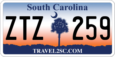 SC license plate ZTZ259