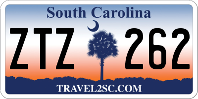SC license plate ZTZ262