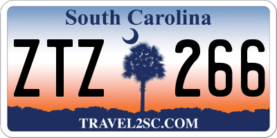 SC license plate ZTZ266