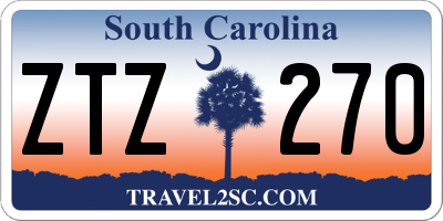 SC license plate ZTZ270