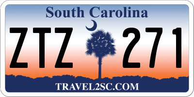 SC license plate ZTZ271