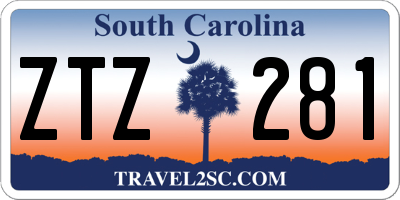 SC license plate ZTZ281