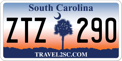 SC license plate ZTZ290